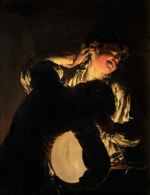 Two Boys Fighting over Bladder1767-70 Joseph Wright of Derby