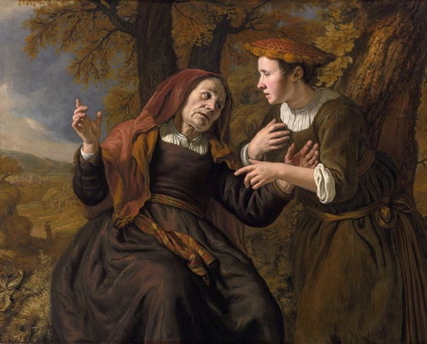 Ruth swearing to Naomi by Jan Victors, 1653