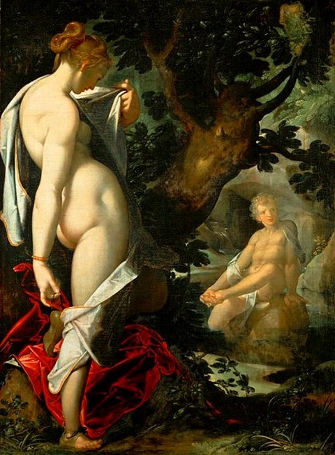 Hermaphroditos and Salmacis Bartholomäus Spranger 1580-82