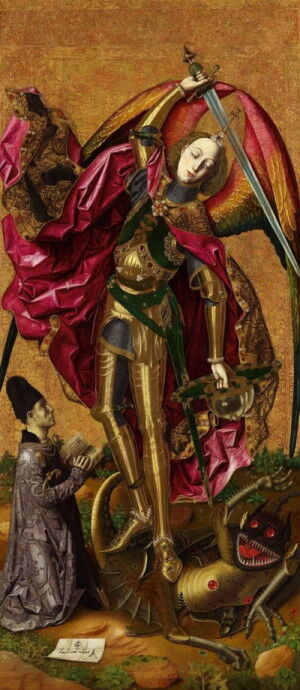 Bartolomé Bermejo St Michael Triumphs  Devil 1468