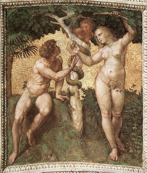 Adam and Eve, Raphael