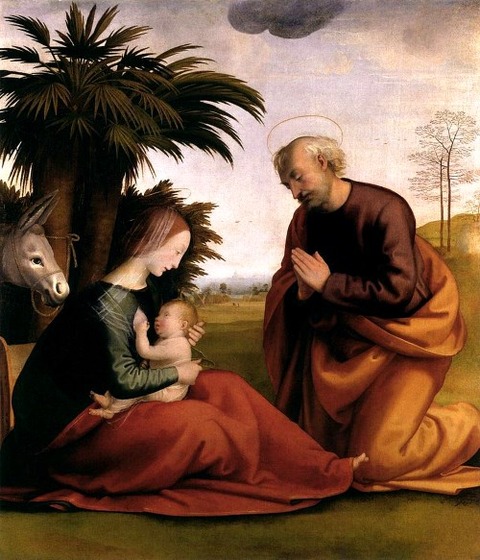 Fra Bartolomeo, Rest on the Flight into Egypt 1500