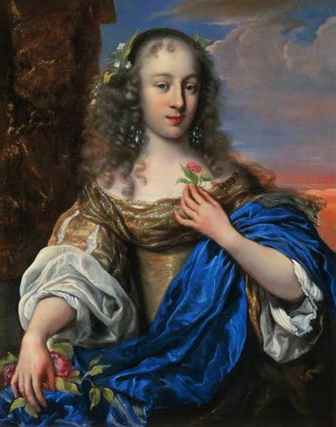 Portrait of a Young Woman as Flora OVENS, J・gen 1660