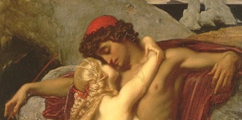 The Fisherman And The Siren by Frederic Leighton 1857 -