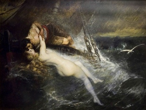 Gustav Wertheimer - The Kiss of the Siren (1882)