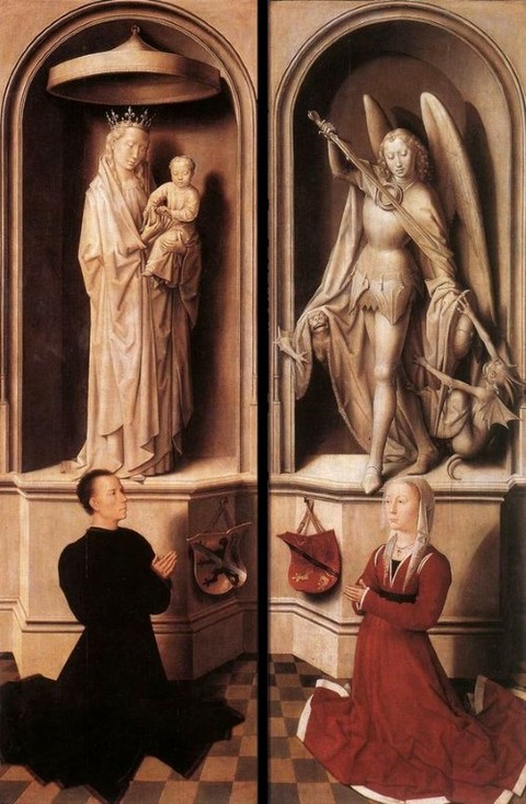 Hans Memling, Last Judgment Triptych (closed), 1467-71