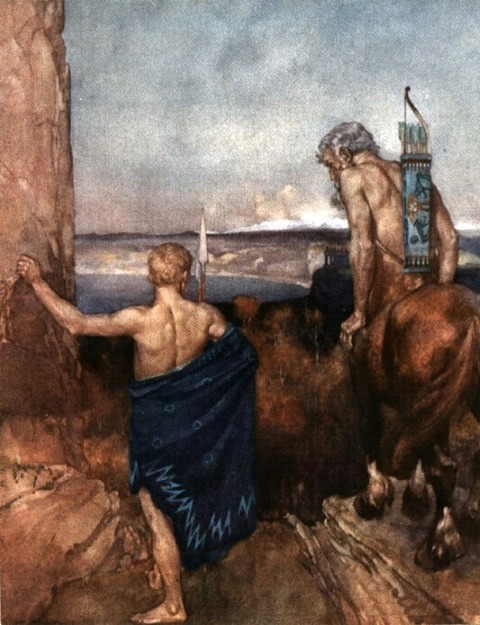 Jason and the Centaur Chiron William Russell Flint 1924