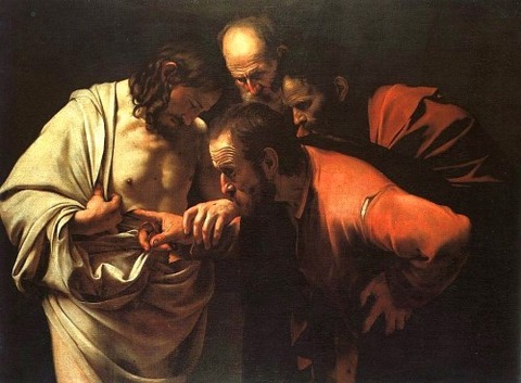 Caravaggio - The Incredulity of Saint Thomas 1601
