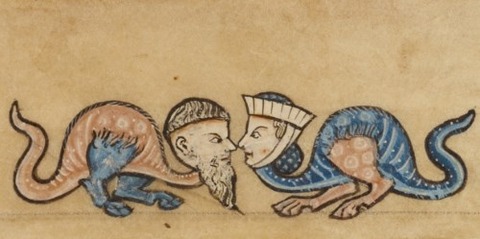 Marginal drollery 1260-70