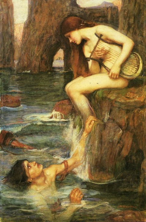 John William Waterhouse The Siren 1900