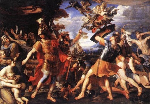 François Perrier, Aeneas Companions Fighting Harpies 1646-47