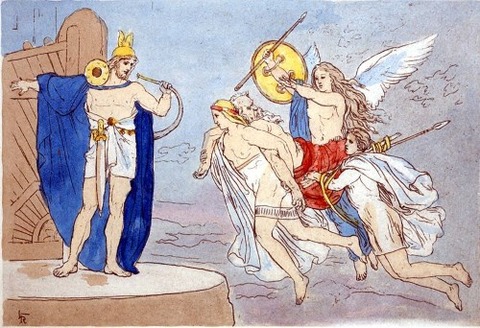 Heimdallr valkyries Lorenz Frølich 1906