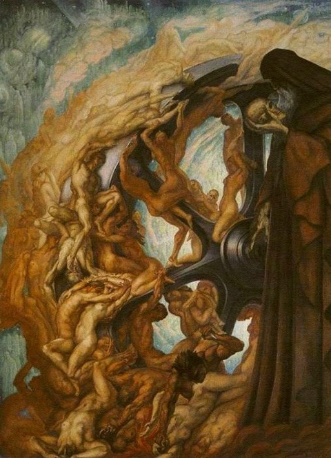 Jean Delville The Wheel of Fortune