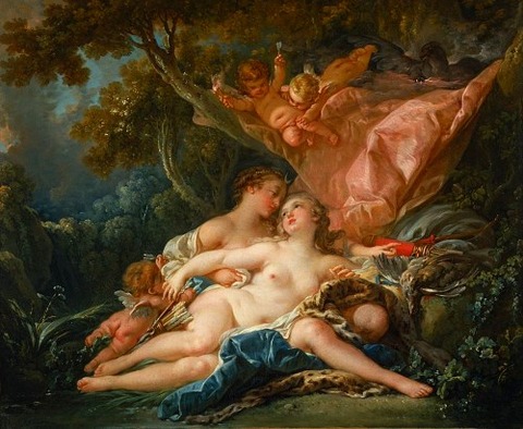 Jupiter and Callisto by François Boucher 1759
