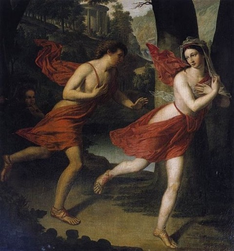 Robert Lefevre - Daphne fleeing Apollo