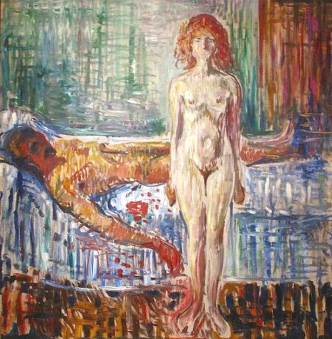 Edvard Munch The Death of Marat II (1907)
