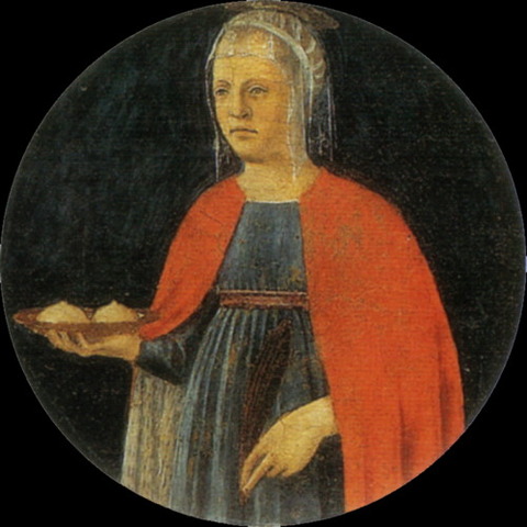 Saint Agatha by Piero della Francesca 1460–70