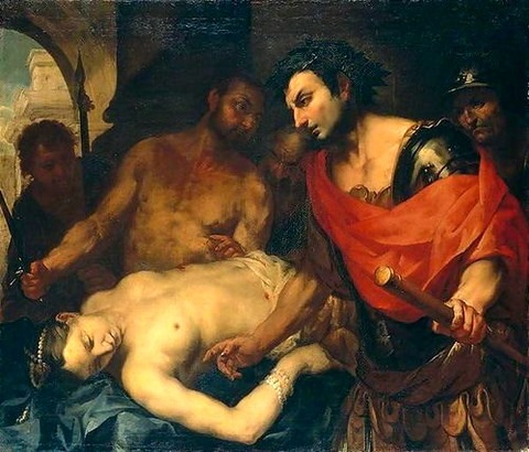 Antonio Zanchi Nero with the Corpse of his Mother Agrippina