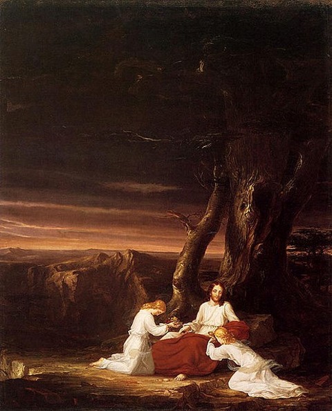 Cole Thomas Angels Ministering to Christ in the Wilderness 1843