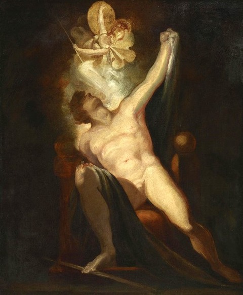 Satan And The Birth Of Sin by Johann Heinrich Fuseli