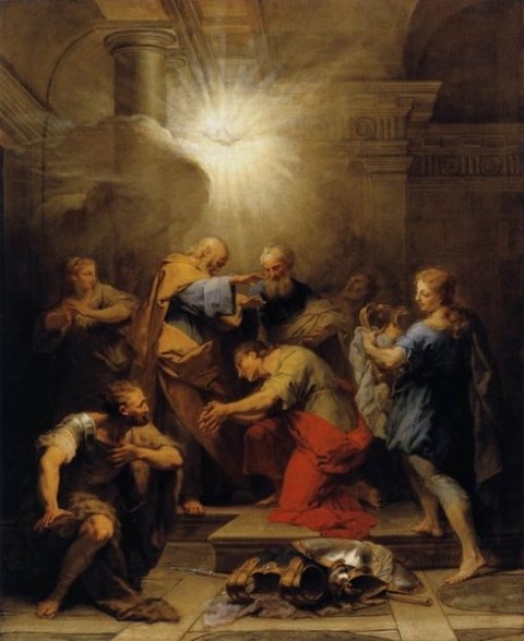 Ananias Restoring the Sight of St Paul Jean Restout