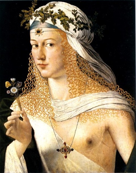 Lucrezia Borgia, by Bartolomeo Veneto