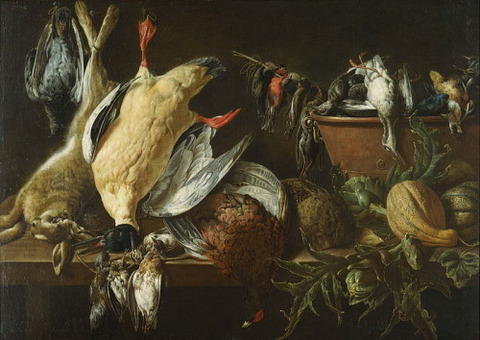 Adriaen van Utrecht Still Life Games Vegetables 1648