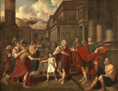 Homer Reciting Poems in City of Argos Denis A. Volozan 1811