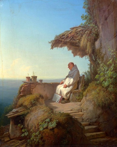 the-sleeping-hermit Carl Spitzweg