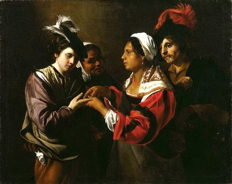 Bartolomeo Manfredi - Fortune Teller 1616-17