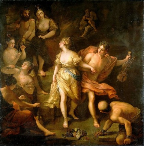Jean Roux, Orphée quitte les enfers avec Eurydice, 1718-1720,