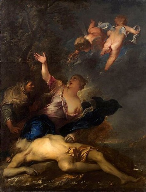 Hero mourns the dead Leander Gillis Backereel 1640