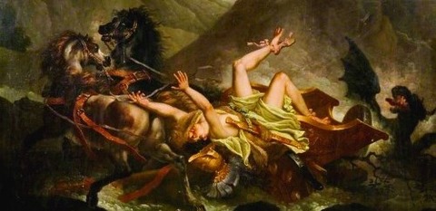 The Death of Hippolytus by Carle Vernet (1758-1836) -