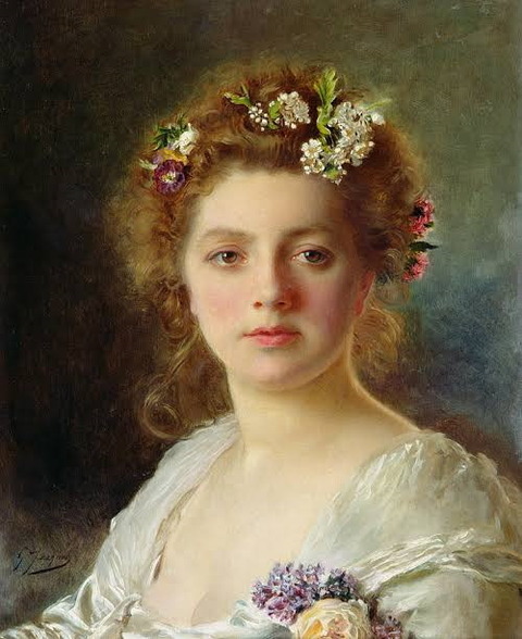 Flora by Gustave Jacquet 1846-1909