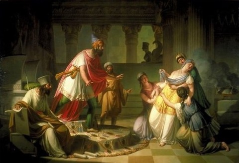 Queen Esther Before Ahasuerus’ , Francesco Caucig, 1815