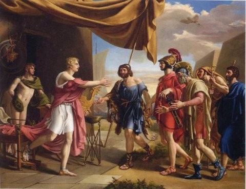 Gottlieb Schick Achilles Welcoming Agamemnon's Ambassadors 1801