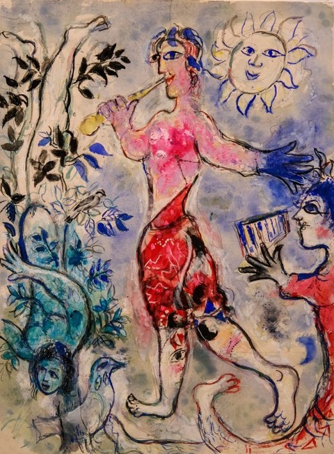 Marc Chagall Variation on the Theme of Magic Flute 1966-67