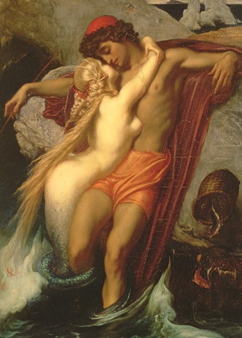 The Fisherman And The Siren by Frederic Leighton 1857
