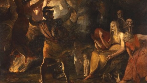 Joshua Reynolds Macbeth and the Witches, 1789