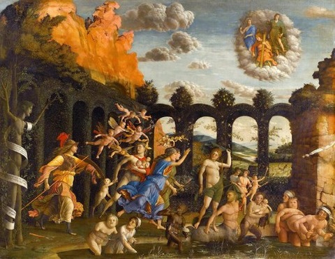 Pallas Expelling Vices From Garden Of Virtue Andrea Mantegna