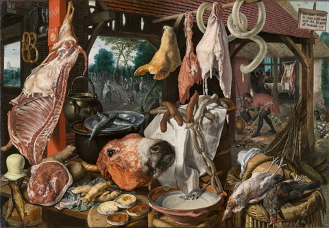 A Meat Stall- Pieter Aertsen 1551