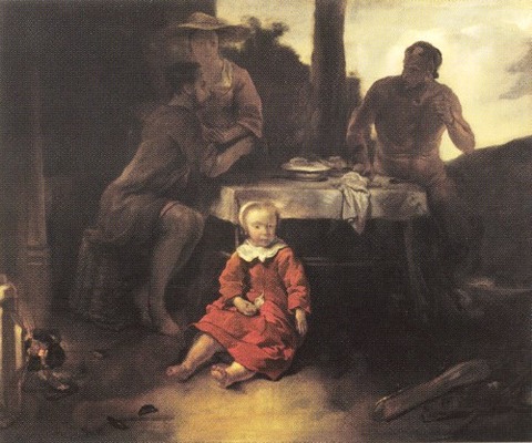 The Satyr and the Peasant Family Jan van Noordt