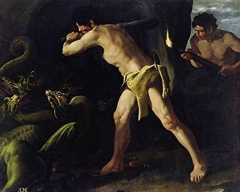 Francisco De Zurbaran Hercules Fighting Lernaean Hydra 1634