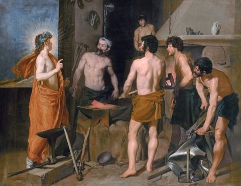 La Fragua de Vulcano (Apollo in the Forge of Vulcan)1630