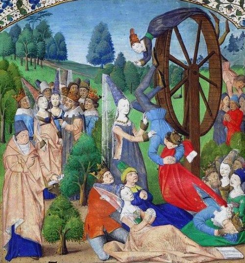 運命の女神フォルトゥナの中世絵画13点 全人類の車輪を操る 表裏一体の女神 メメント モリ 西洋美術の謎と闇