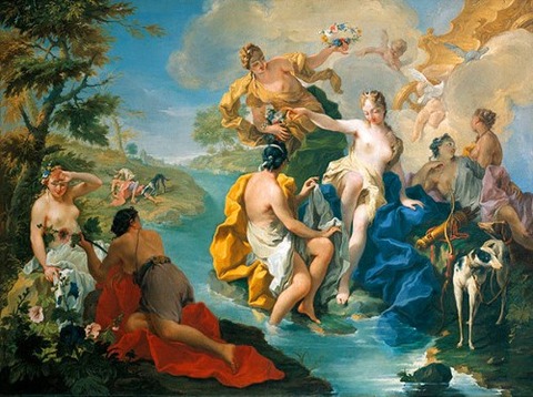Diana and Actaeon 1721 Giovanni Battista Pittoni the Younger