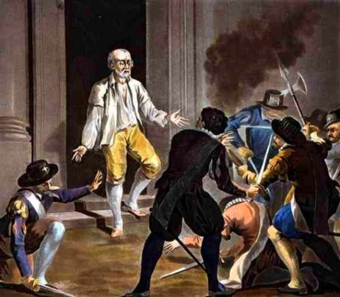 Death Gaspard de Coligny Jean Baptiste Morret 1788