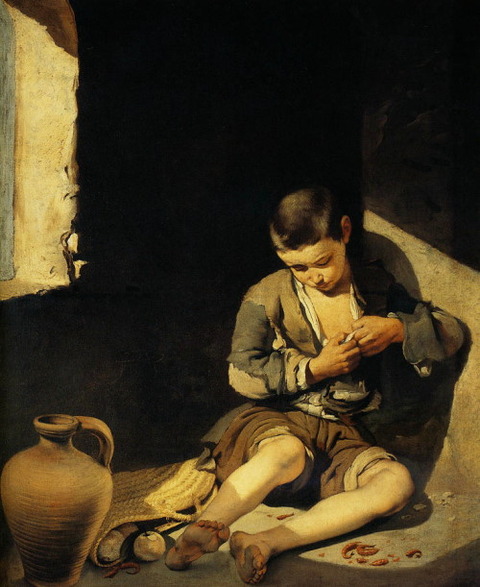 The Young Beggar by Bartolome Esteban Murillo1645-50