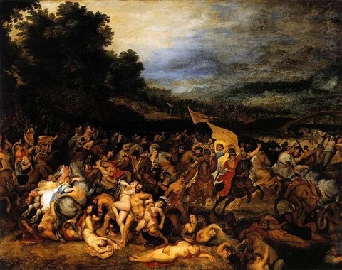 Battle of the Amazons by Rubens and Jan Brueghel