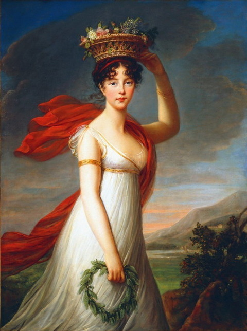 Elisabeth Vigée-lebrun Julie as Flora 1799